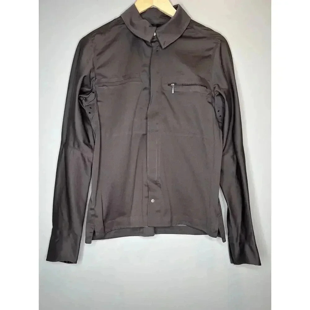 Nau Brown Lightweight Packable Water Resistant Full Zip Jacket Womens Size Small